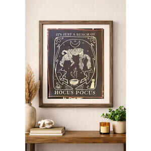 two face threads hocus pocus witch biggie patch custom wall art decor‎ upcycled